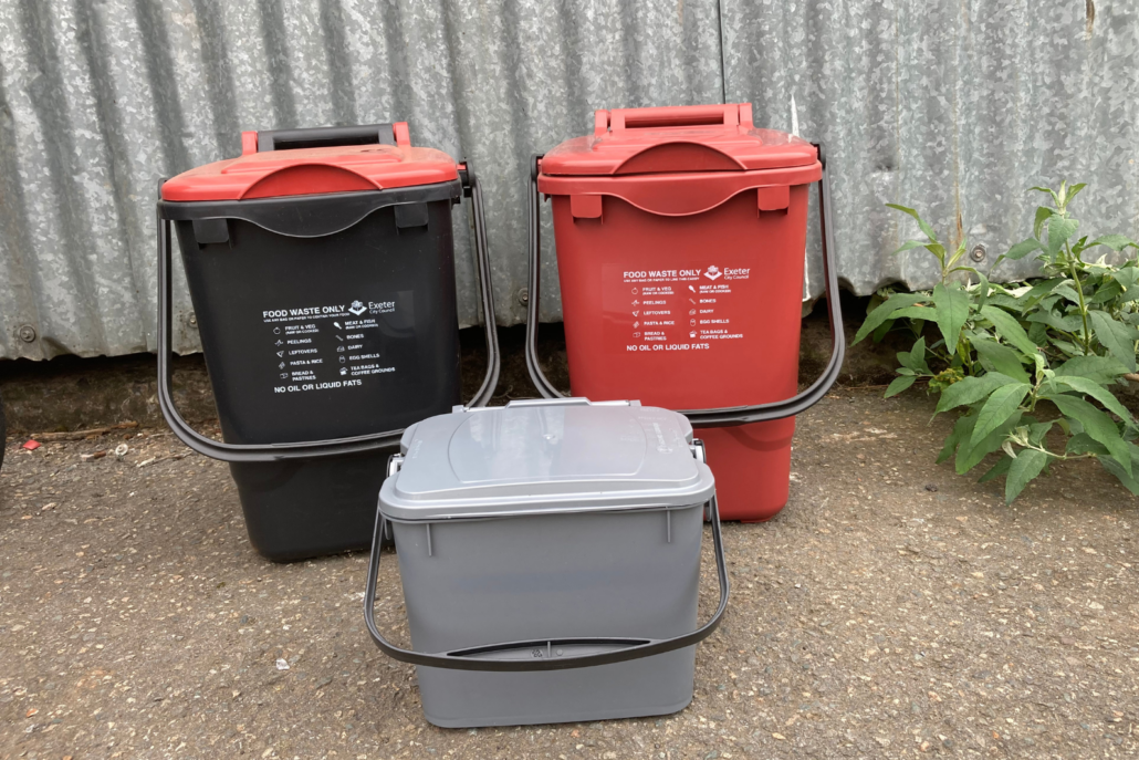 Three caddys from Exeter City Council